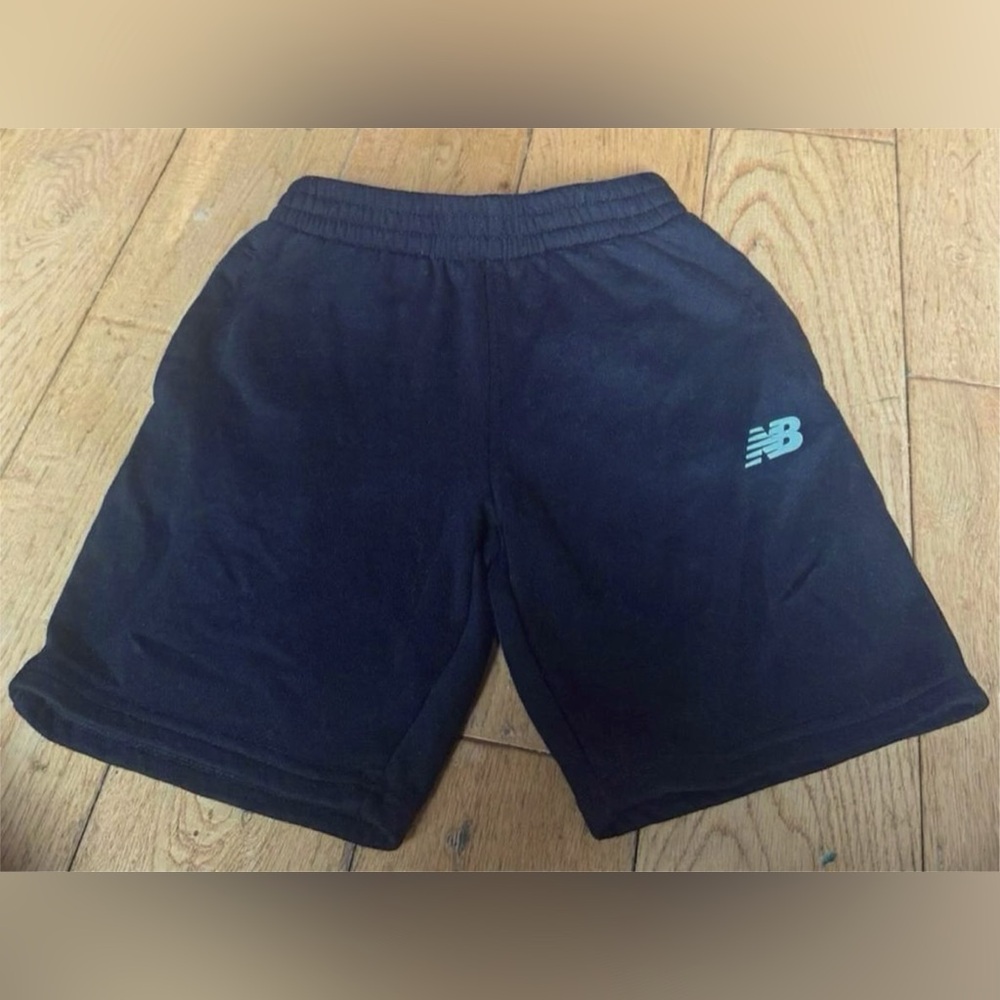 Youth New Balance Black Cotton Athletic Shorts - Size 10